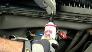 How to Repair a Vehicle AC Leak with R134a Super Seal [upl. by Lucchesi]