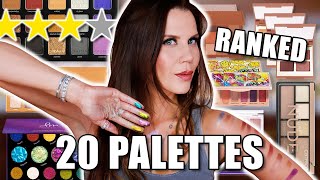 BEST and WORST  Eyeshadow Palettes Ranked [upl. by Cirri356]