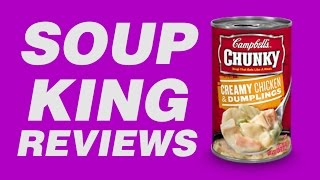 Campbells Chunky Creamy Chicken and Dumplings Soup  Soup King Reviews [upl. by Eldreda346]