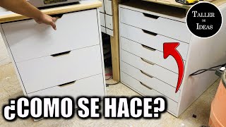 COMO SE HACE  RANURAS PARA FRENTES DE CAJON EN MUEBLES DE MELAMINA O MADERA [upl. by Shanie]