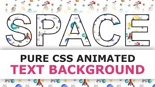 Animated Text Background with CSS Clip Masking  CSS Animation Effects [upl. by Alletnahs559]