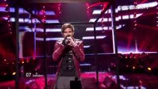 Eric Saade  Popular Sweden  Live  2011 Eurovision Song Contest Final [upl. by Enotna]