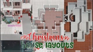 Christmas Bloxburg Cheap And Cute House Layouts  Tiktok Complication [upl. by Haletky]