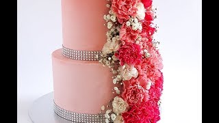 Tiered Cascading Floral Cake Tutorial Rosies Dessert Spot [upl. by Aggi660]