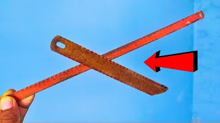 How to make wire hacksaw blade at Home ☢️ Diy wire hacksaw blade and cutting tool •• [upl. by Akimad]