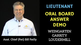 Police Lieutenant Interview Questions  Weingarten and Garrity Answer Demo [upl. by Labana]