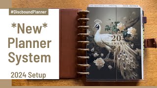 New Planner System  How Im organizing my planner for 2024  Functional Tabs Discbound Classic [upl. by Camilia185]