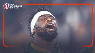 Kolisi leads Springboks in powerful Rugby World Cup 2023 final anthem [upl. by Mell303]