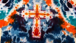 How To Tie Dye  Cross Design [upl. by Hulbert]