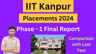 IIT Kanpur Phase  1 Placements 2024🔥  Final Report  Shocking😱 [upl. by Haem300]