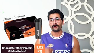 Amul chocolate whey protein review with Lab test wheyprotein amul labtested protein [upl. by Fabi153]