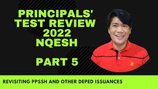 PRINCIPALS TEST REVIEW 2022 NQESH PART 5 REVISITING THE PPSH AND RELATED DEPED ORDERS amp ISSUANCES [upl. by Ramad]