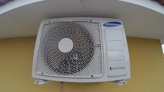 Ar condicionado Samsung inverter 18000 BTUh  Instalação Rápida e limpa [upl. by Yetta]