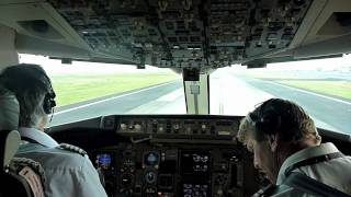 Air New Zealand Boeing 767300 landing from Flight Deck [upl. by Nealson807]