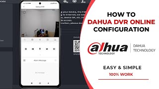 How To Dahua CCTV Camera Connect to Mobile  How To Online Dahua DVR [upl. by Germann]