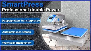 Transferpresse  Automatische SmartPress Professional double Power [upl. by Ayota]