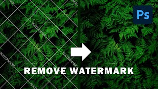 2 Easy Ways to Remove Watermark in Photoshop CC 2020 [upl. by Nevada]