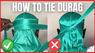 How To Tie Durag  360 Waves Method [upl. by Catlaina]