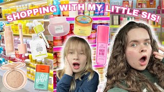 SHOPPING WITH MY LITTLE SISTER FOR NEW SKINCARE AND MAKEUP 🛒 [upl. by Boiney]