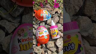 Fun Feedy Fruit Jems Chocolate in Kinder Egg shorts ytshorts candy [upl. by Nagiam113]