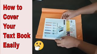 How to cover school books notebook  how to cover school books with brown paper [upl. by Nahtannhoj]