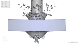 Finite element analysis of a highstrength aluminum alloy perforated by a 20 mm projectile [upl. by Asillim]