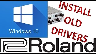 Tutorial Newest Method Install old RolandEdirol drivers on Windows 10 Updated [upl. by Assiram]