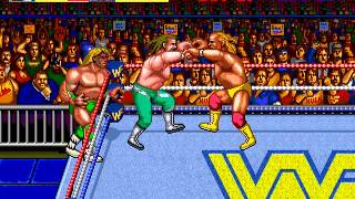 Arcade Longplay 244 WWF Wrestlefest [upl. by Anirt]