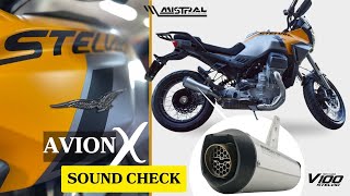 MISTRAL AVION X Exhaust  V100 Stelvio  SOUND CHECK [upl. by Chance]