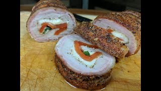 Stuffed Pork Tenderloin Recipe  Rectec Pellet Grills [upl. by Bartram]