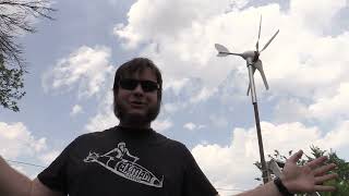 Test china wind turbine 12V 400W by VEVOR  DC permanent magnet motor test generatore eolico [upl. by Abercromby]