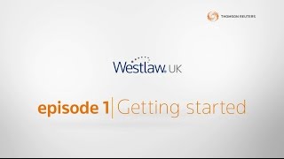 Getting to know Westlaw UK Getting Started [upl. by Emelda]