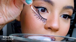 Easiest Ways To Apply False Lashes Without Glue [upl. by Ahsyat468]