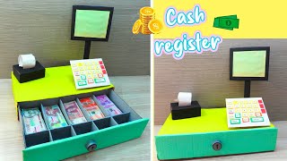 Haz tu propia caja registradora con cartón reciclado Tutorial DIY [upl. by Laehcar]