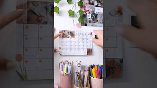 Make my mini calendar with me🧡💫 asmr desksetup asmrsounds [upl. by Haldan]