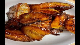 HOW TO MAKE PLANTAINS CARAMELIZED  QUICK amp EASY  DELICIOUS [upl. by Nirehs]