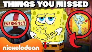 Every SpongeBob Thing You Missed For 80 MINUTES 🔍  Nicktoons [upl. by Llerrit]