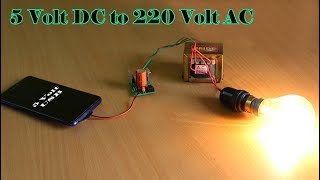 how to make 5 volt to 220 volt inverter at home [upl. by Maude]