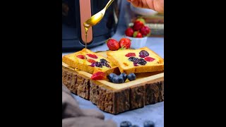 Custard Toast  Homemade Custard Toast  Balzano Airfryer Recipe  Evening Snacks [upl. by Bhayani481]