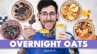 OVERNIGHT OATS  5 geniale amp einfache Rezepte [upl. by Indira965]