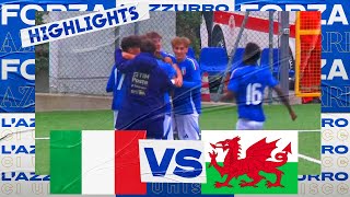 Highlights ItaliaGalles 40  Under 17  Qualificazione Campionato Europeo [upl. by Sitarski]