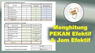 Menyusun Pekan dan Jam Efektif TA 2024 2025 Semester Ganjil [upl. by Nalak]