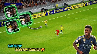 100 Rated Booster Vinicius is Scary 💀  Potw Vinicius  eFootball 24 [upl. by Pomfrey37]