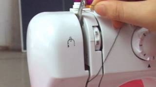 LSS505 sewing machine threading [upl. by Anaujik]