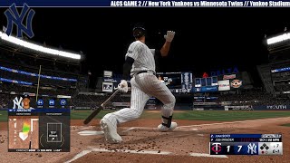 MLB THE SHOW 24  New York Yankees vs Minnesota Twins  ALCS GAME 2 [upl. by Velasco411]