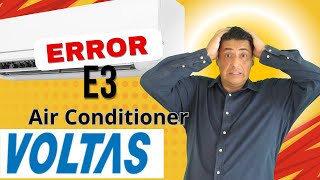 Air Conditioner Voltas  Error E3 [upl. by Hayidan]