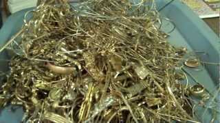 Goldfilled scrap lot test NTR metals Dallas ScrapGoldExpert [upl. by Dnalyram]