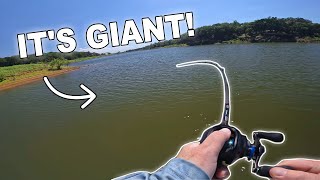 The BIGGEST Fish I Have Ever Hooked Fall Bass Fishing Lake Grapevine Texas [upl. by Synn]