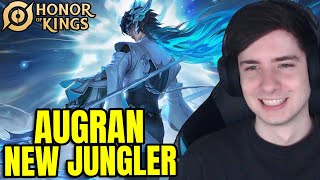 The New Jungler AUGRAN is so BUSTED  Honor of Kings [upl. by Schinica]