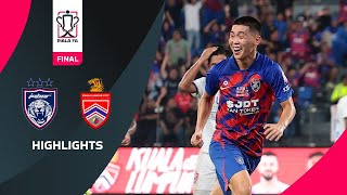 Johor Darul Tazim 20 Kuala Lumpur City FC  FA FINAL  Highlights Piala FA 2023 [upl. by Curnin]